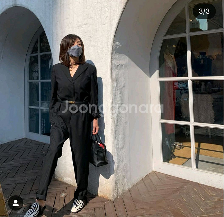아드브르 블랙 점프수트 황신혜님 동일상품--0