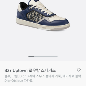 디올 B27 로우탑 스니커즈 42