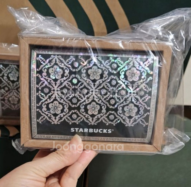 미개봉>스타벅스 광복절 MD 코리아 자개함--0