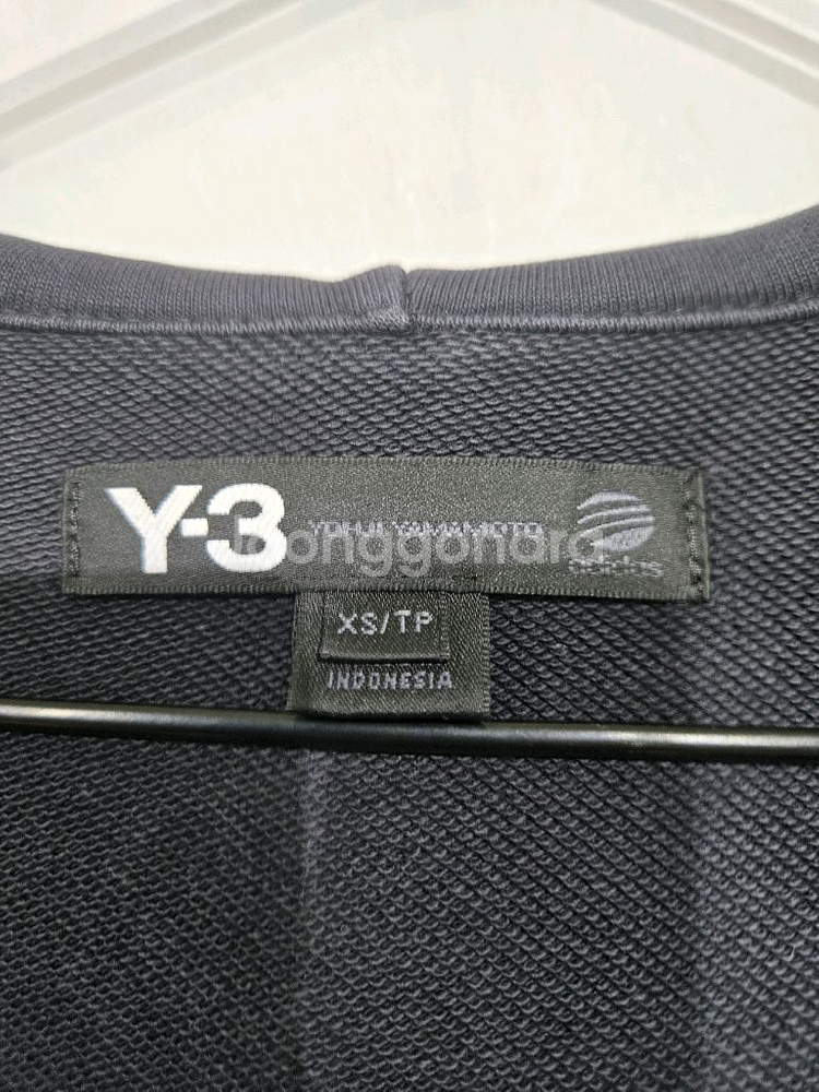 요지야마모토 Y3 블랙 후드 집업 자켓--4