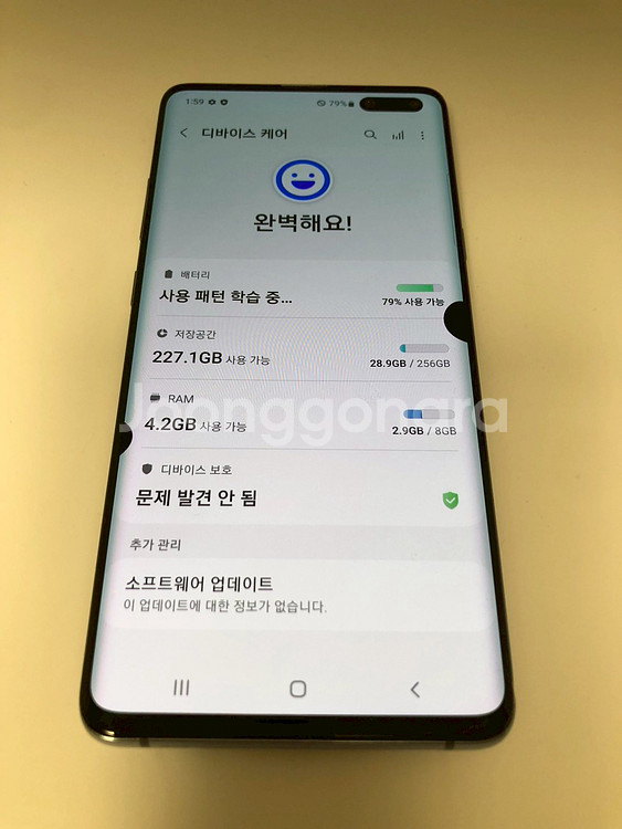 갤럭시 S10 5G 블랙 기기 판매(99456)--6