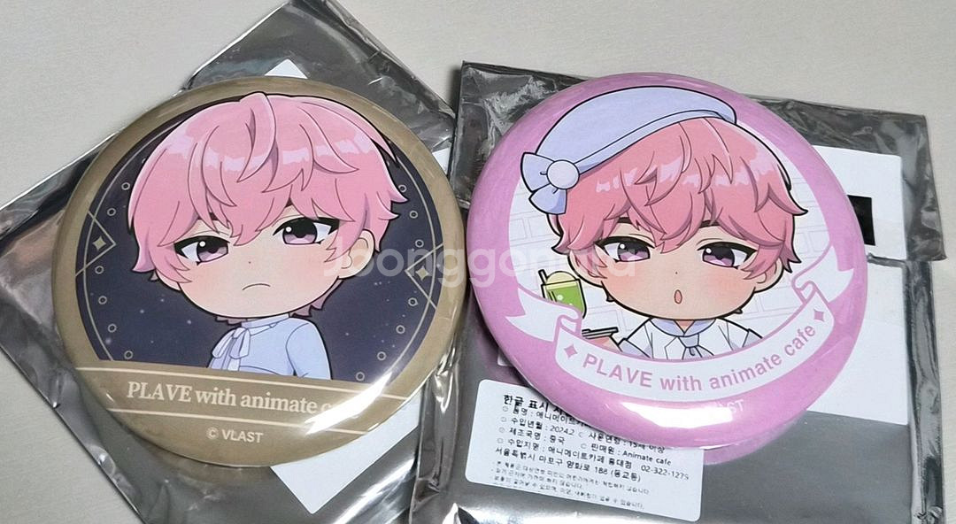 플레이브 밤비 애니메이트 캔뱃지 판매합니다--0