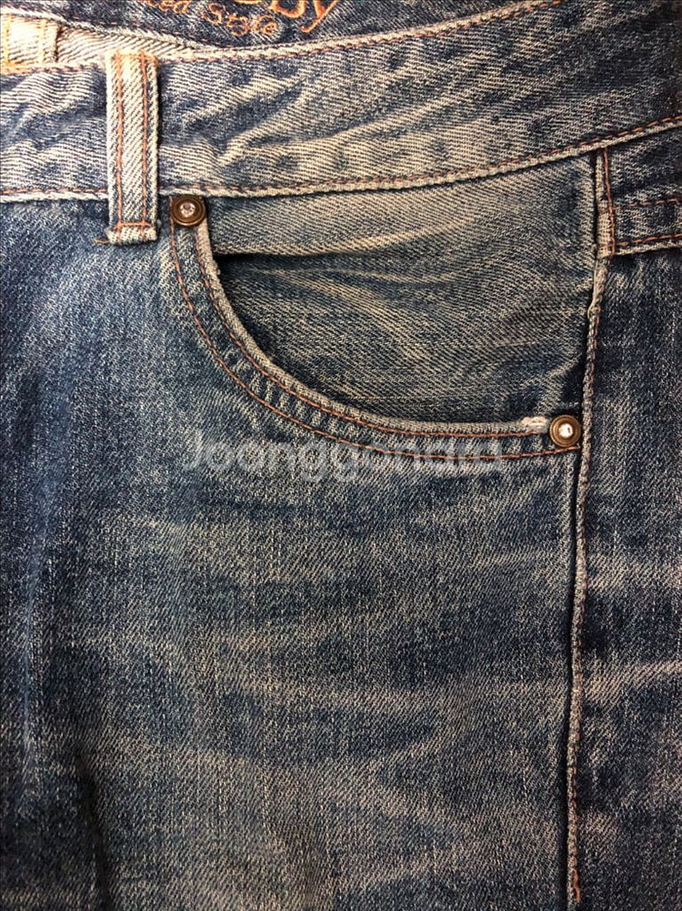그레이트 개츠비 GG패치 큐빅 리벳 부츠컷 데님팬츠 L--4
