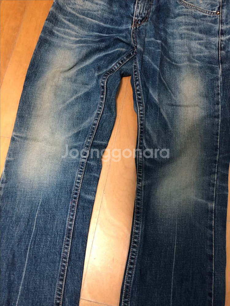 그레이트 개츠비 GG패치 큐빅 리벳 부츠컷 데님팬츠 L--5