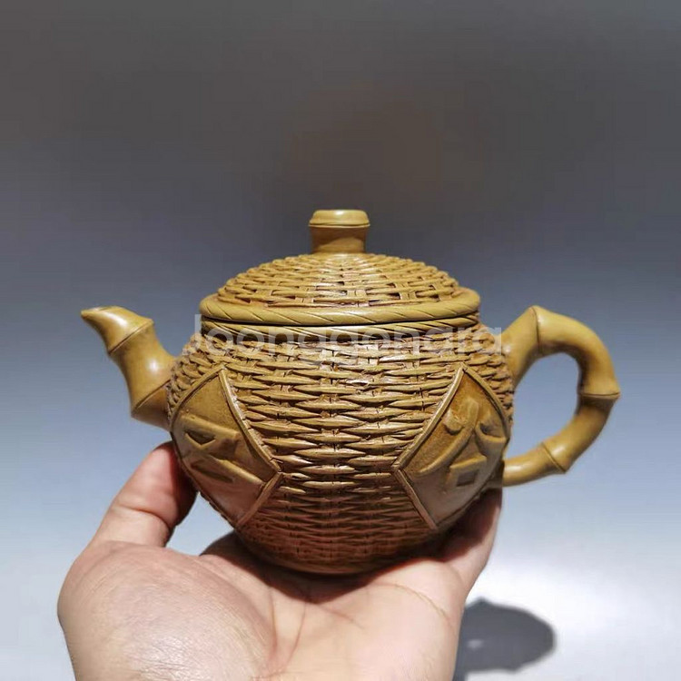 [골동품] 대만 회류 죽편문 단니 자사 자사호 (2)--0