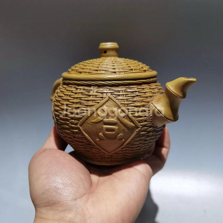 [골동품] 대만 회류 죽편문 단니 자사 자사호 (2)--4