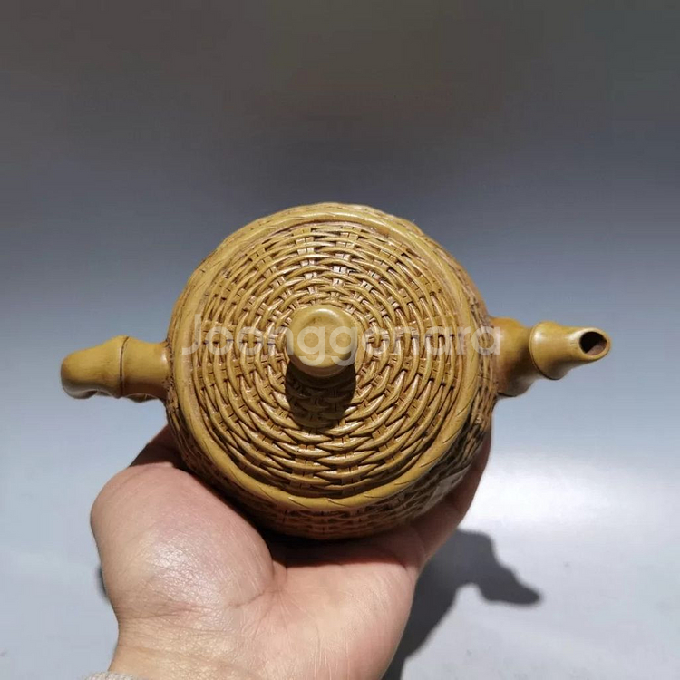 [골동품] 대만 회류 죽편문 단니 자사 자사호 (2)--5