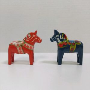 스웨덴 달라호스 달라홀스 핸드메이드 목각 말 오브제 기
