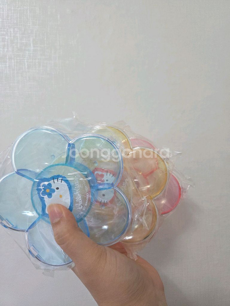 산리오 고전키티 카오하나키티 꽃수납함 플레이트--1