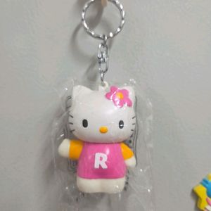 산리오 고전키티 카오하나키티 키링