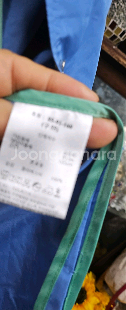 손정완 블루 하프 코트--8