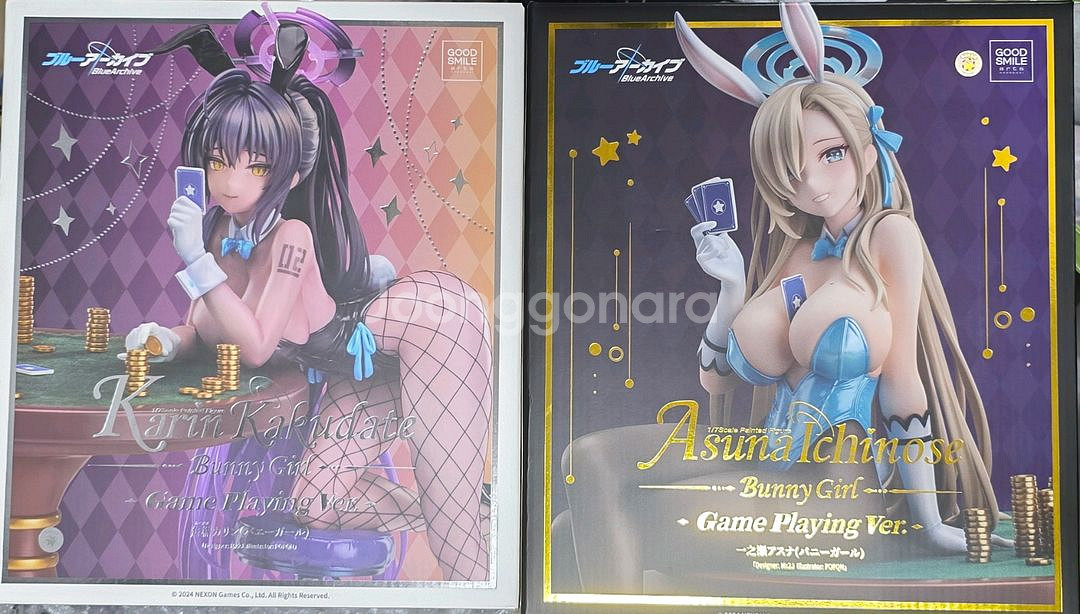 블루아카이브 아스나 카린 굿스마일컴퍼니 바니걸 피규어--0