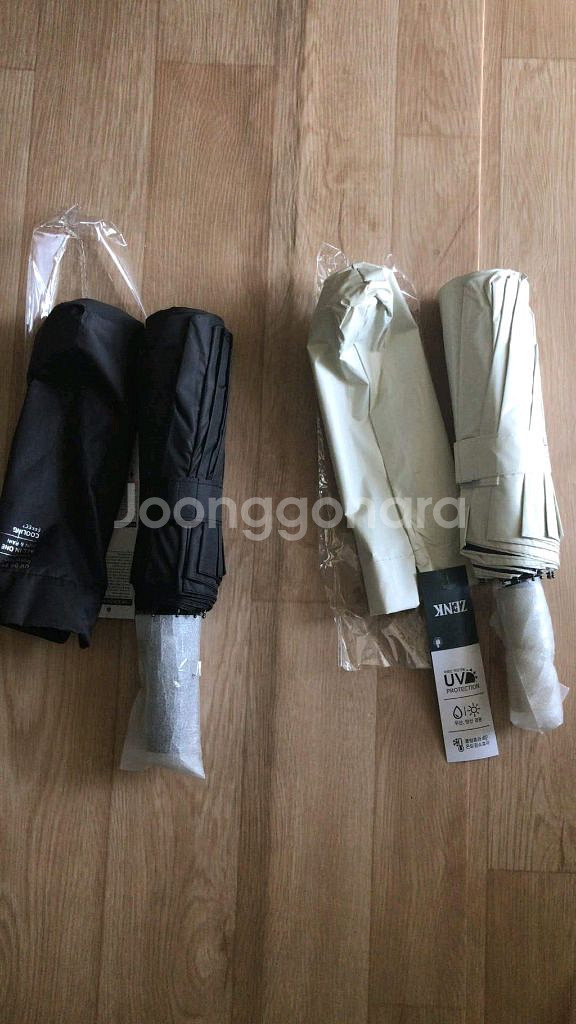 젠크 자외선차단 자동접이식 양우산 새상품--0