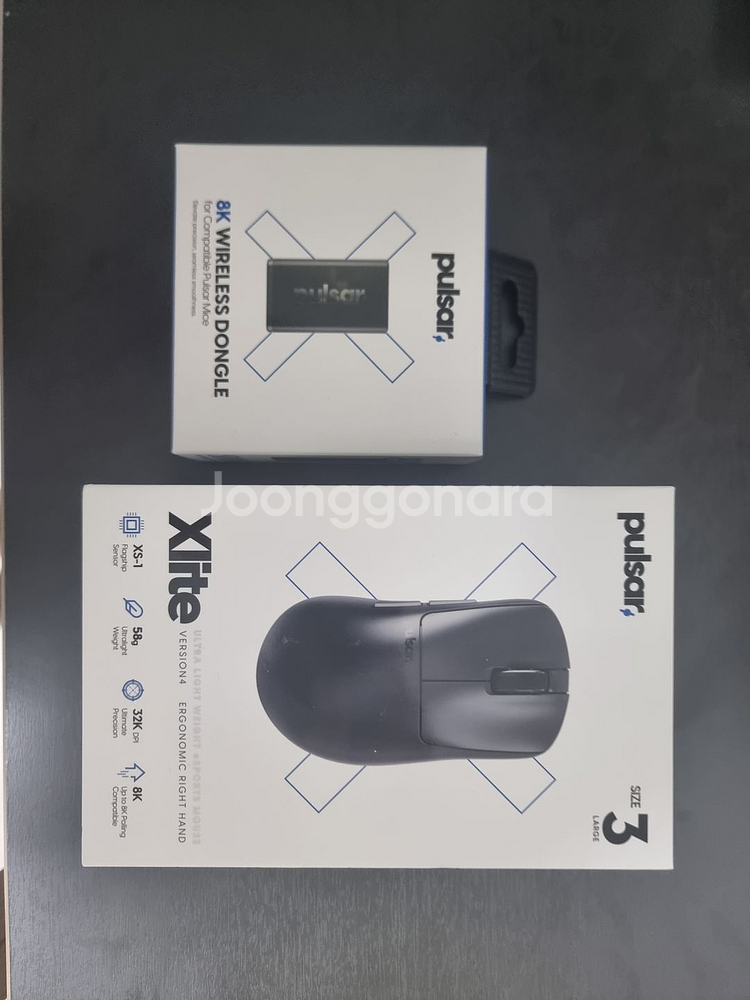 펄사 XLITE V4 마우스 , 8K 동글--0