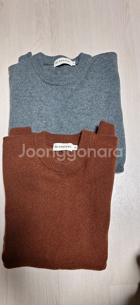 지오다노 남자니트xl. 2개가격 새거수준--2