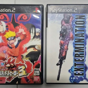 ps2일판 익스터미네이션+나루토 얼티밋닌자3 dvd동봉