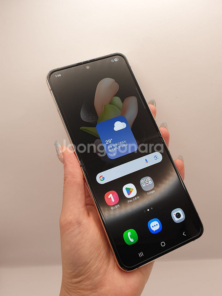 갤럭시 Z플립4 5G 512기가 핑크골드 외관S급 판매--7