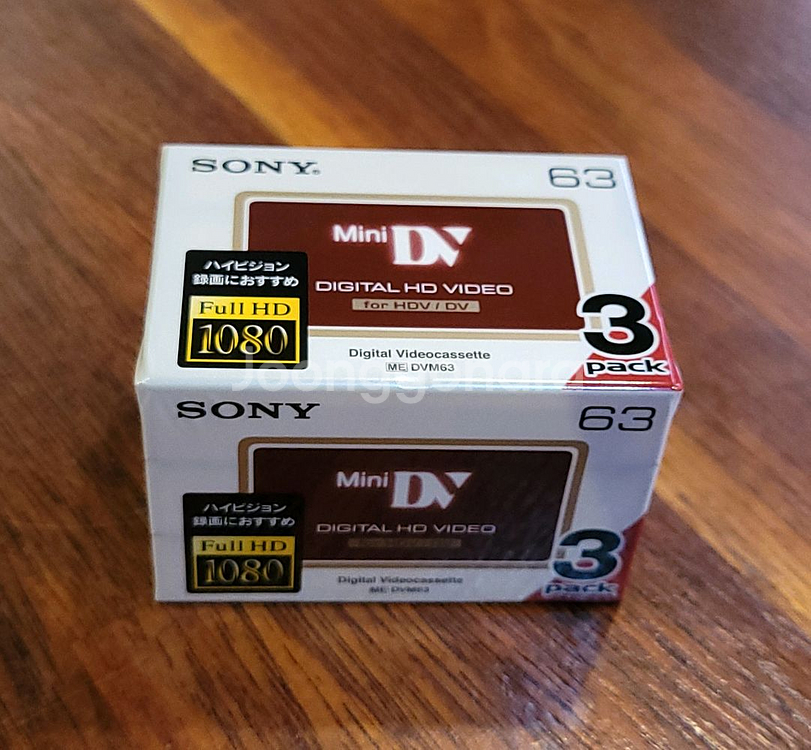 소니 HDV/DV 고화질 캠코더용 공테이프 3Pack.--0
