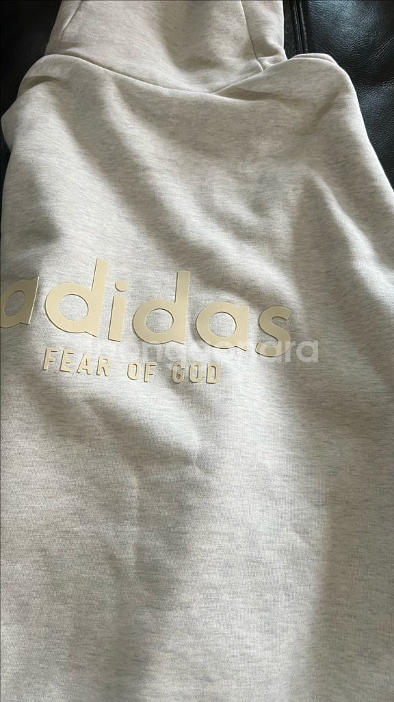 아디다스 x 피어 오브 갓 애슬레틱스 헤더 후드티 L--1