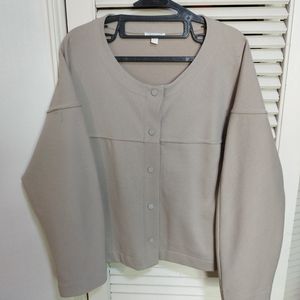 EUR S 코스 COS 노카라 니트 자켓