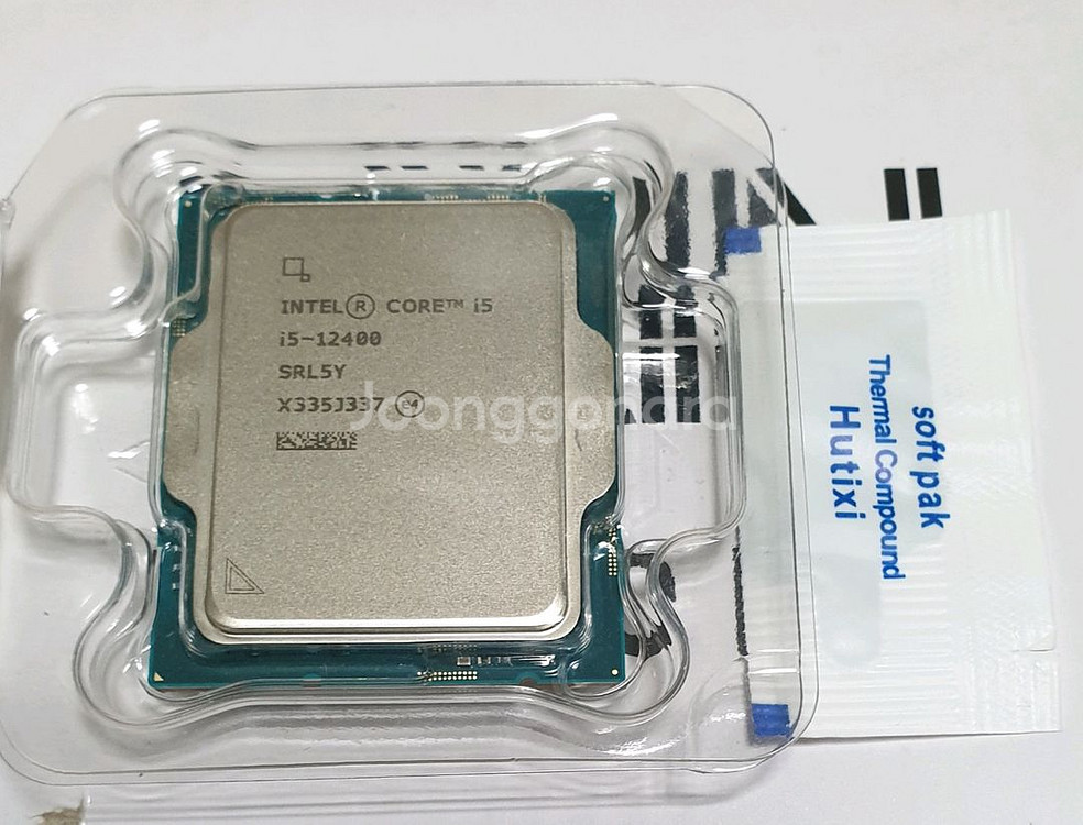 (내장) 인텔 i5 12400 CPU + 써멀구리스--0