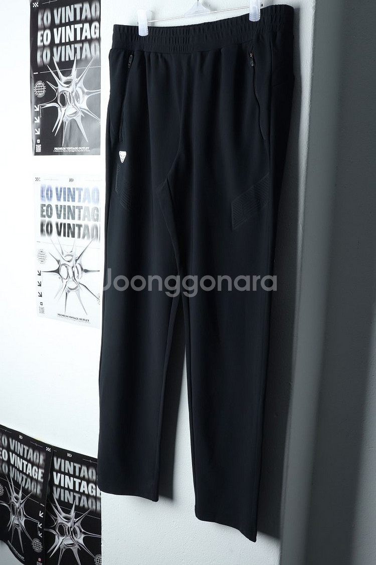 (L) 다이나핏 트레이닝복 바지 블랙 기능성 밴딩--0