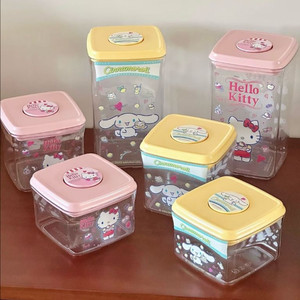 산리오 시나모롤 내열 진공 밀폐 시리얼 분유보관함 세트