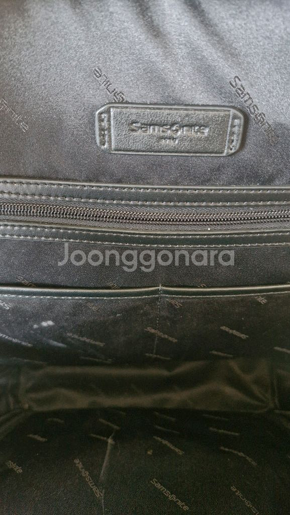 샘소나이트 세일럼 블랙 가죽 백팩--8