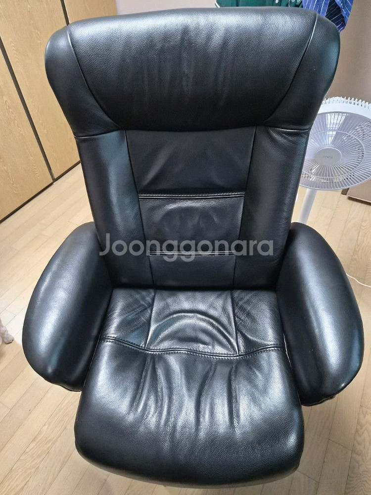노르웨지아 천연가죽 사무용 리클라이너 의자 팝니다--1