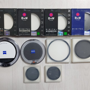 B+W, Carl Zeiss 필터등 여러가지 개별판매