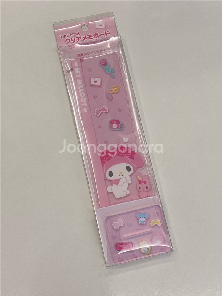산리오 마이멜로디 데스크탑 책상 포스트잇 메모보드--2