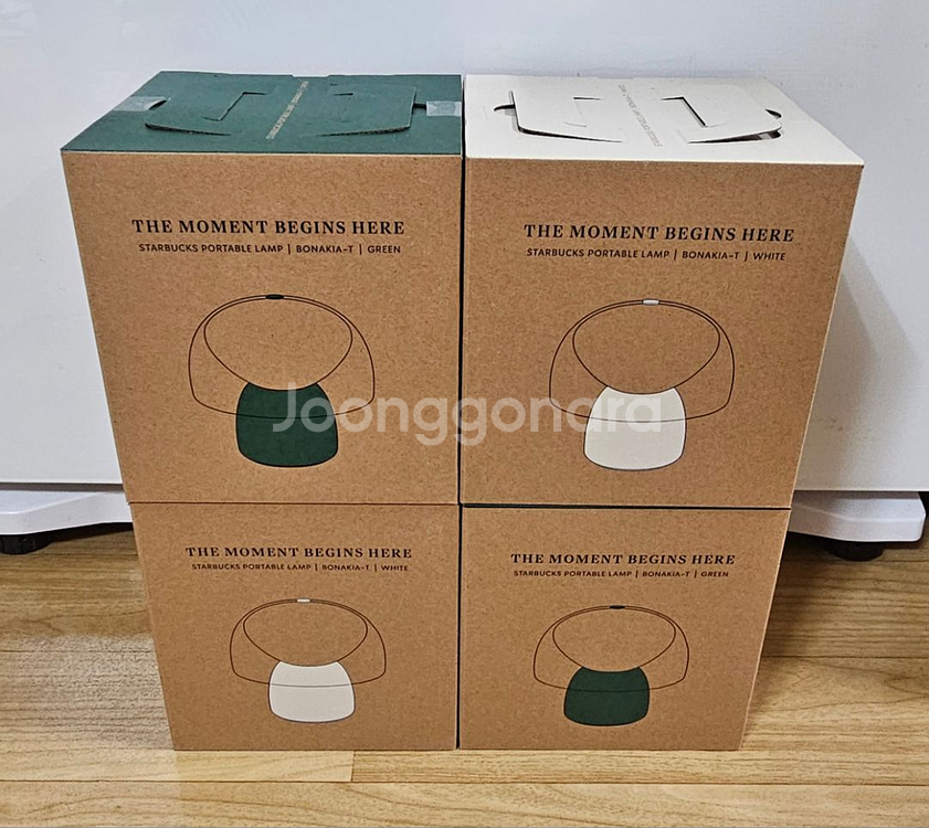 미개봉&택포)스타벅스 포터블 램프 보나키아 T 화이트--9