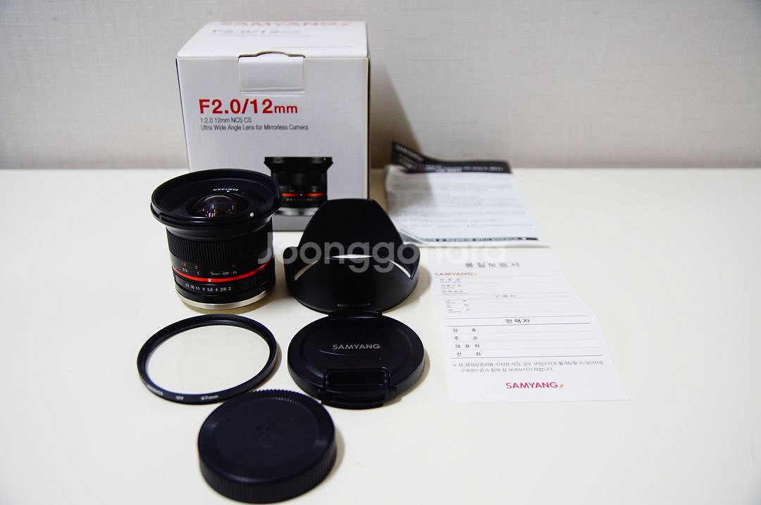 [소니용] 삼양옵틱스 12mm f2.0 미러리스용 렌즈--0