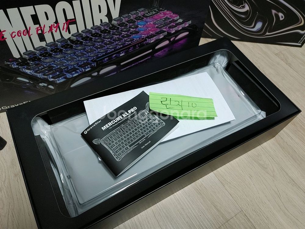 그라바스타 머큐리 K1 PRO 갤럭시블랙 유무선 키보드--0