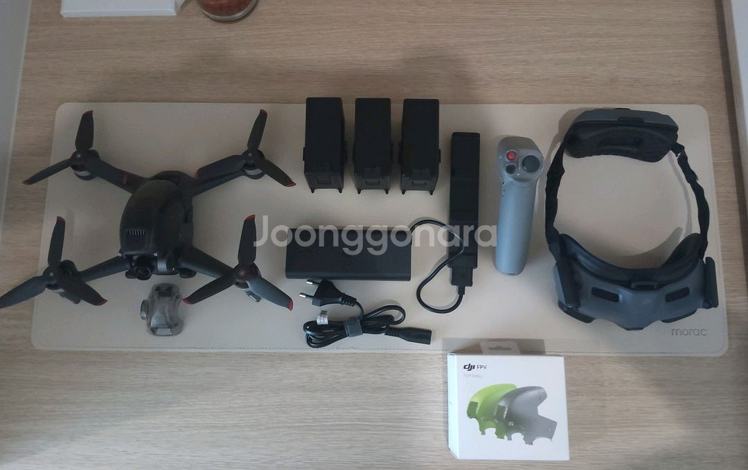 DJI FPV 드론 플라이모어콤보 배터리3개--0