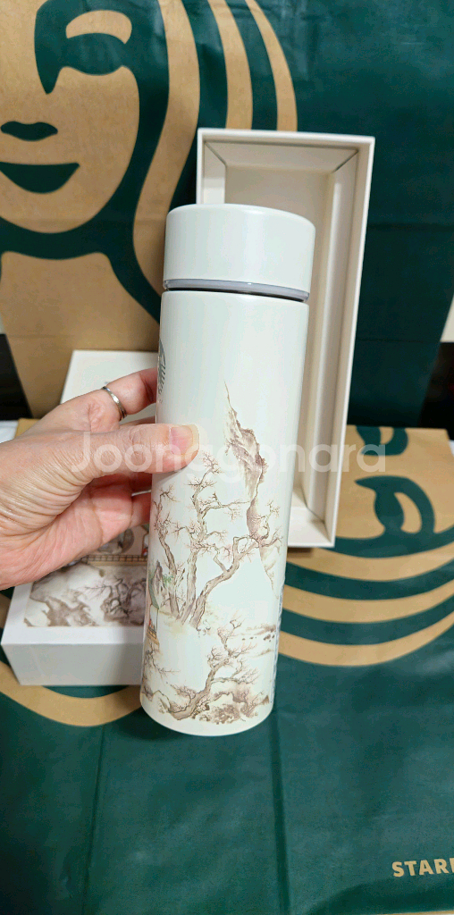 새상품)스타벅스 국립중앙박물관 이한철 모카텀블러 444--2