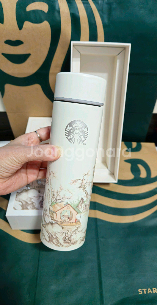 새상품)스타벅스 국립중앙박물관 이한철 모카텀블러 444--1