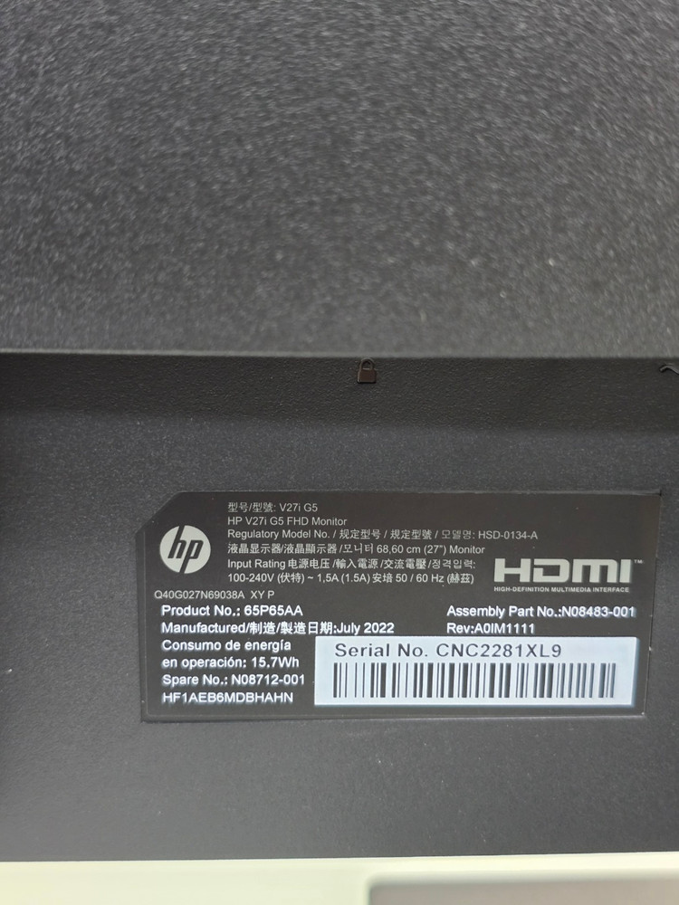 hp 27인치 모니터 V27i G5 FHD / 65P6 이미지