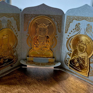 휴대용 3단 불상 카드