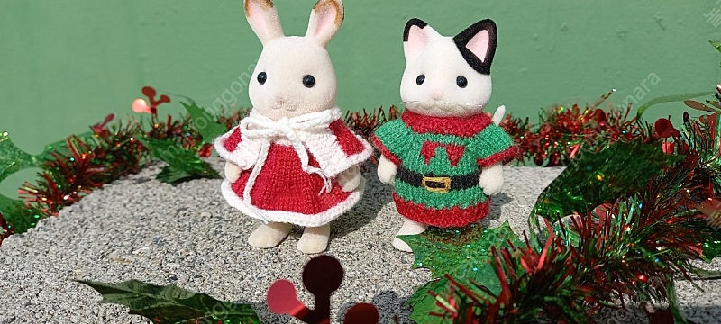 실바니안 어른망토 원피스 뜨개옷 이미지