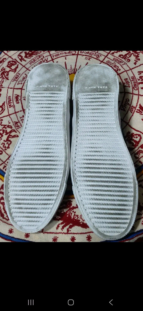 265 자라 메쉬 카모 슬립온 플렛 단화 스니커즈 이미지