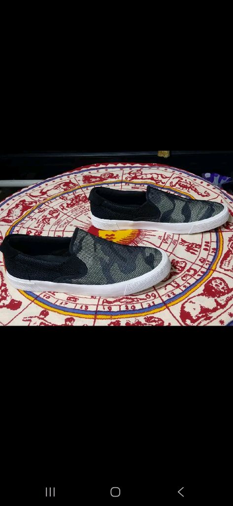 265 자라 메쉬 카모 슬립온 플렛 단화 스니커즈 이미지