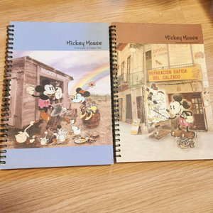 고전) 빈티지 미키미니 스프링 연습장 노트 2권