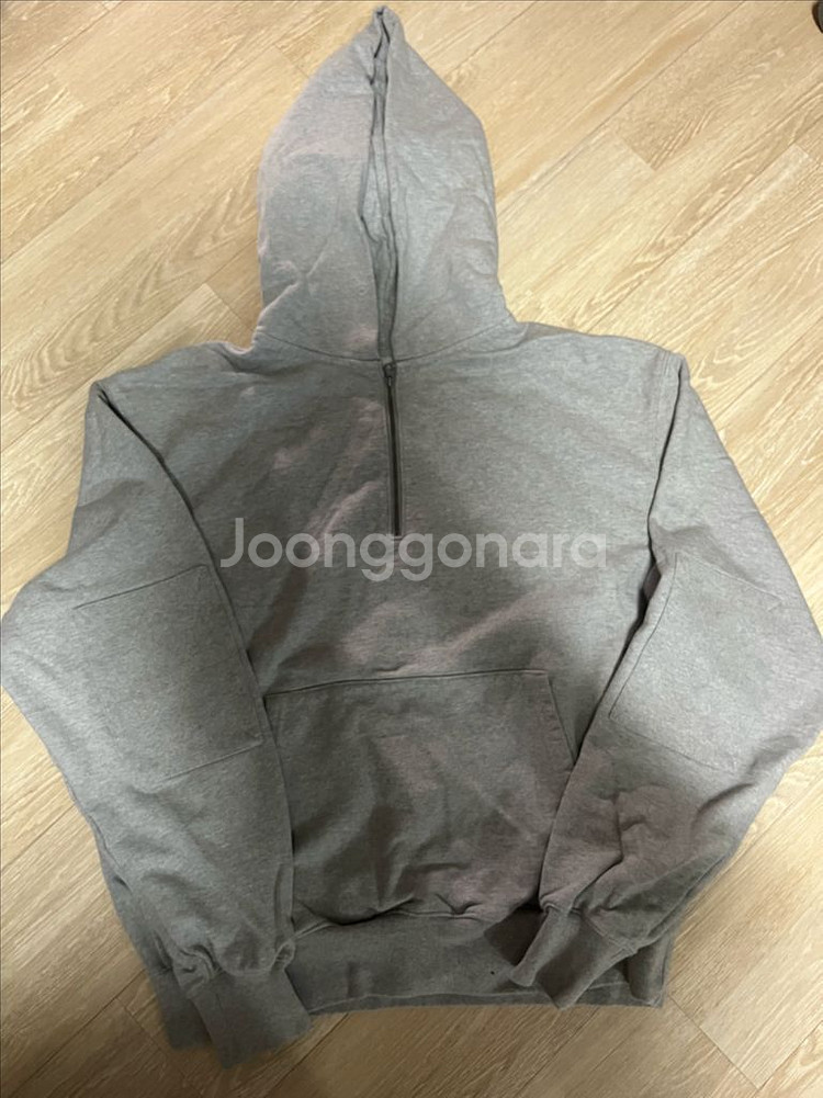 아워셀브스 하프 집업 후디 그레이 1--0