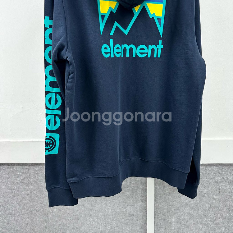 ELEMENT 퀵실버 레터링 후드 티셔츠 105 (L)--2