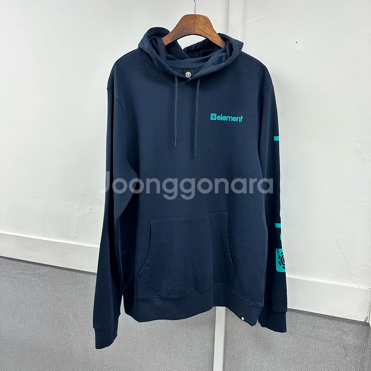 ELEMENT 퀵실버 레터링 후드 티셔츠 105 (L)--11