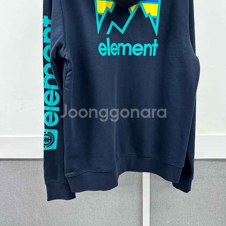 ELEMENT 퀵실버 레터링 후드 티셔츠 105 (L)--15