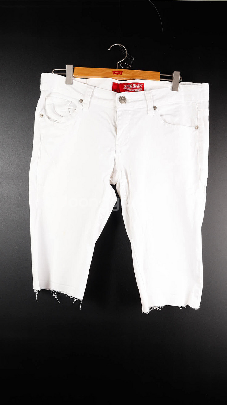 게스 흰색 반바지--0