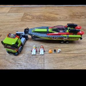 레고 시티 60254 경주용 보트 운송 트럭 중고