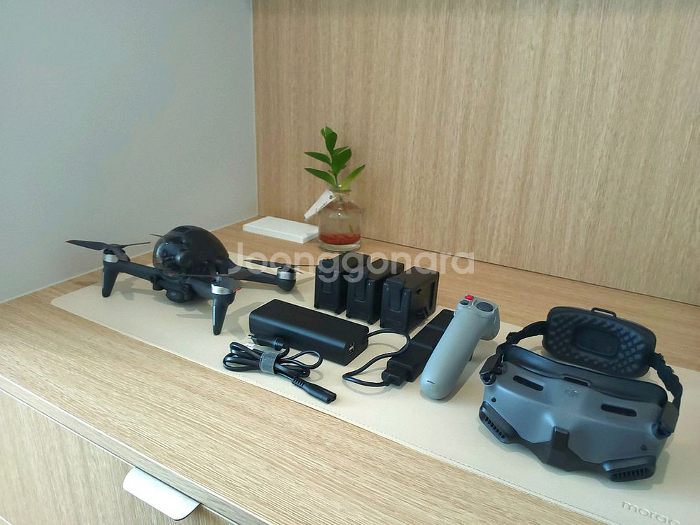 DJI FPV 드론 플라이모어콤보, 키트 배터리3개--3